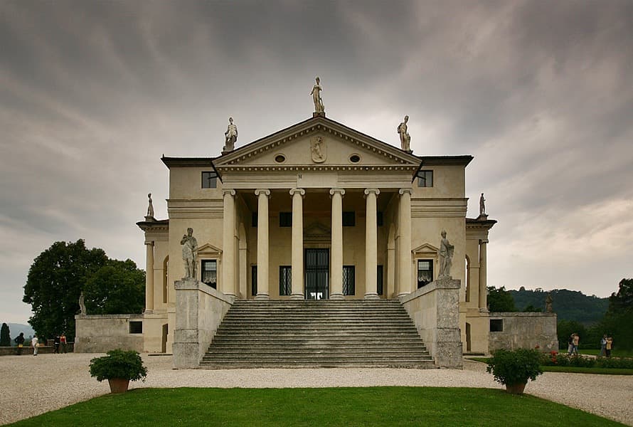 Villa Capra 'La Rotonda', a masterpiece of Renaissance architecture by Andrea Palladio, known for its completely symmetrical design.